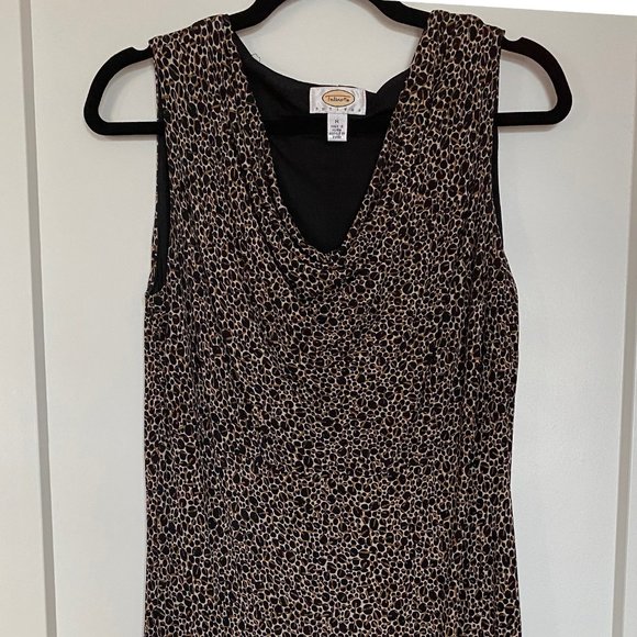 Talbots Petite size 8 summer dress with draped neckline - Picture 1 of 5